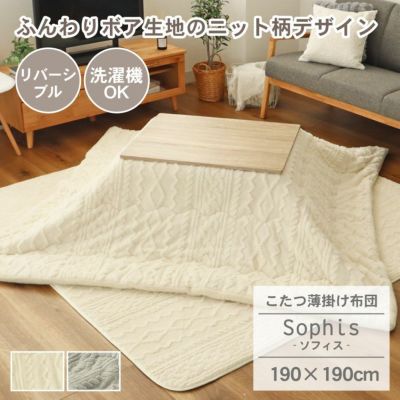 190x190cm こたつ薄掛布団 ソフィスのサムネイル