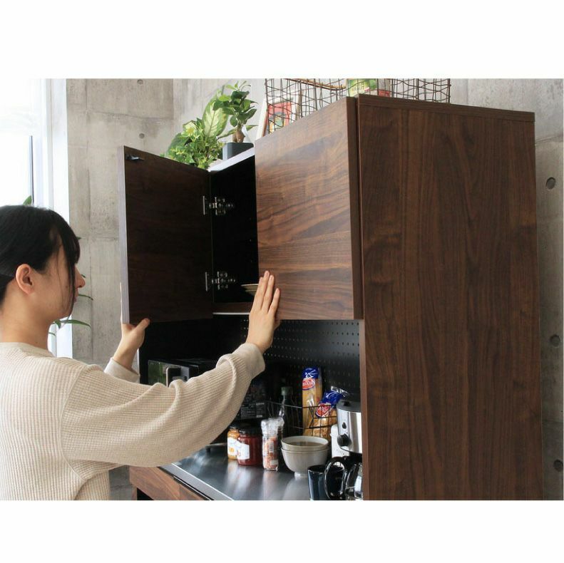 組み合わせ食器棚 | 幅160cm食器棚 下台 40cm右開き戸 60cm可動オープン 60cm引出 フォーガス