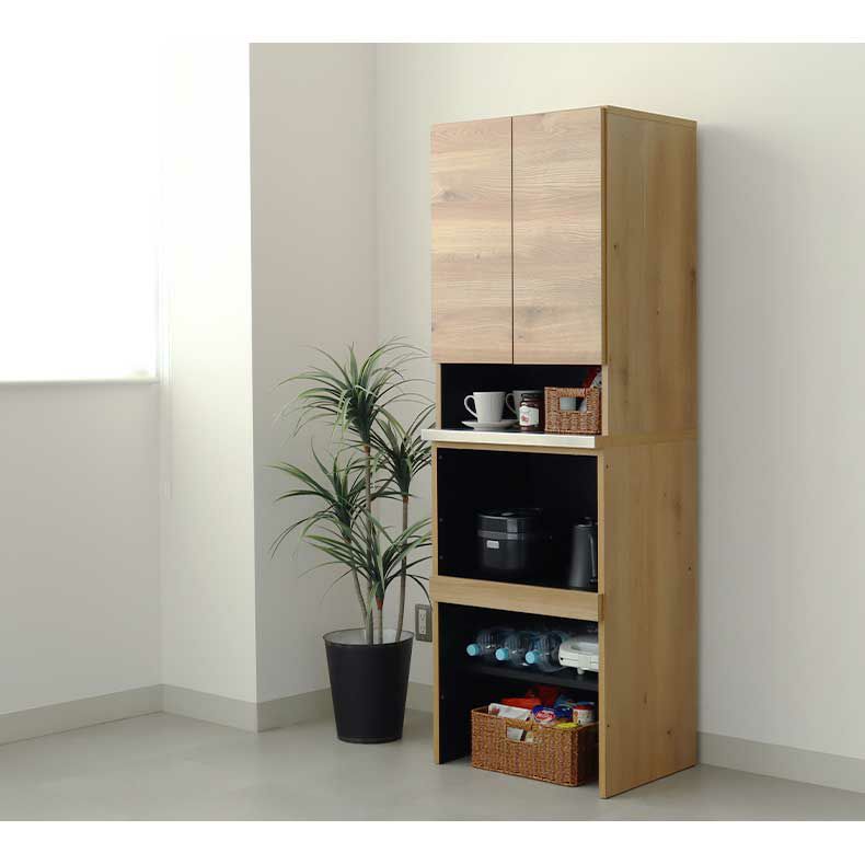 組み合わせ食器棚 | 幅60cm食器棚 下台 60cm可動オープン フォーガス