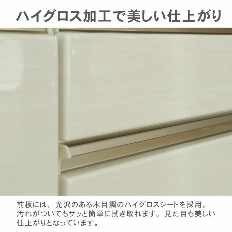 カウンター・キッチン収納 | 幅180cmカウンター 下台左脚パネル 60三段引出 40右開 ネオ