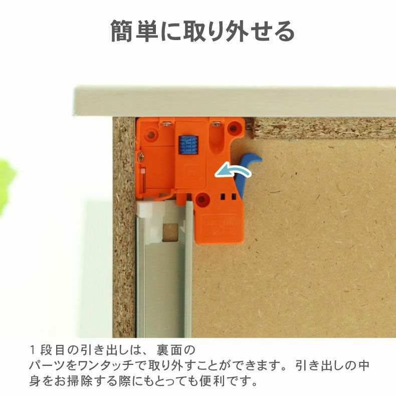 カウンター・キッチン収納 | 幅120cmカウンター 下台左脚パネル 60三段引出 ネオ