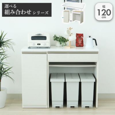 幅120cmカウンター 80ダスト 40左開 ネオのサムネイル