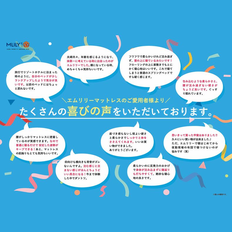 ウレタン・折りたたみマットレス | 5cm優反発マットレストッパー エムリリー