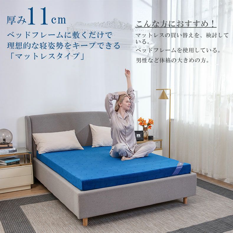 ウレタン・折りたたみマットレス | 5cm優反発マットレストッパー エムリリー