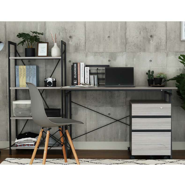 120cm幅 デスク ラックセット クレイス