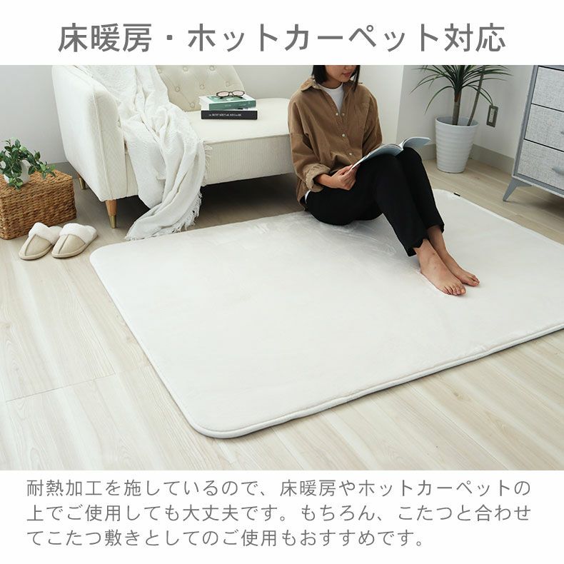無地ラグ | ラグ マナヒートプラス