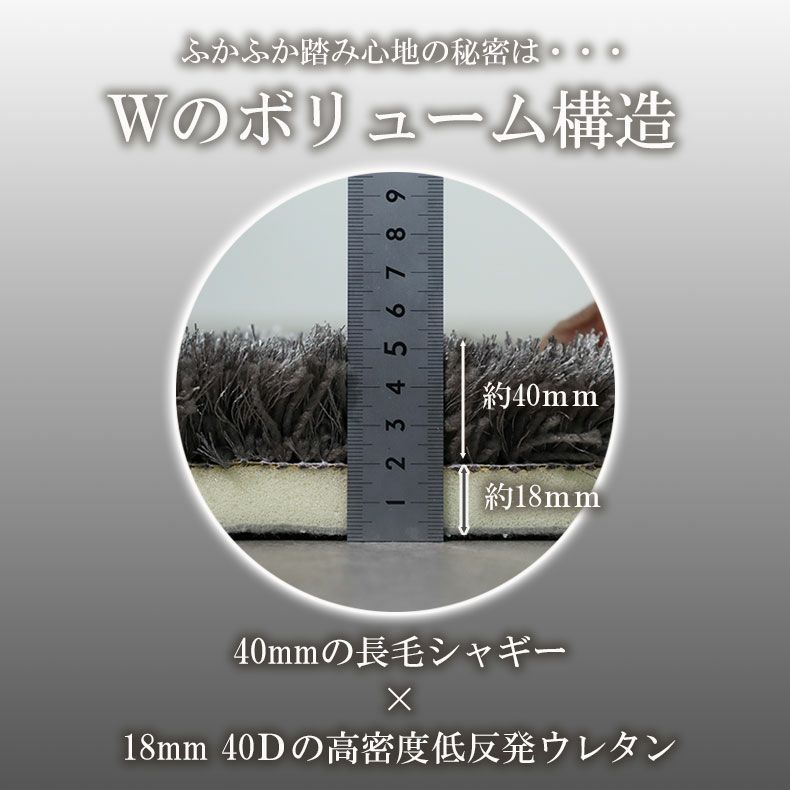 無地ラグ | 低反発ラグ シャンティア