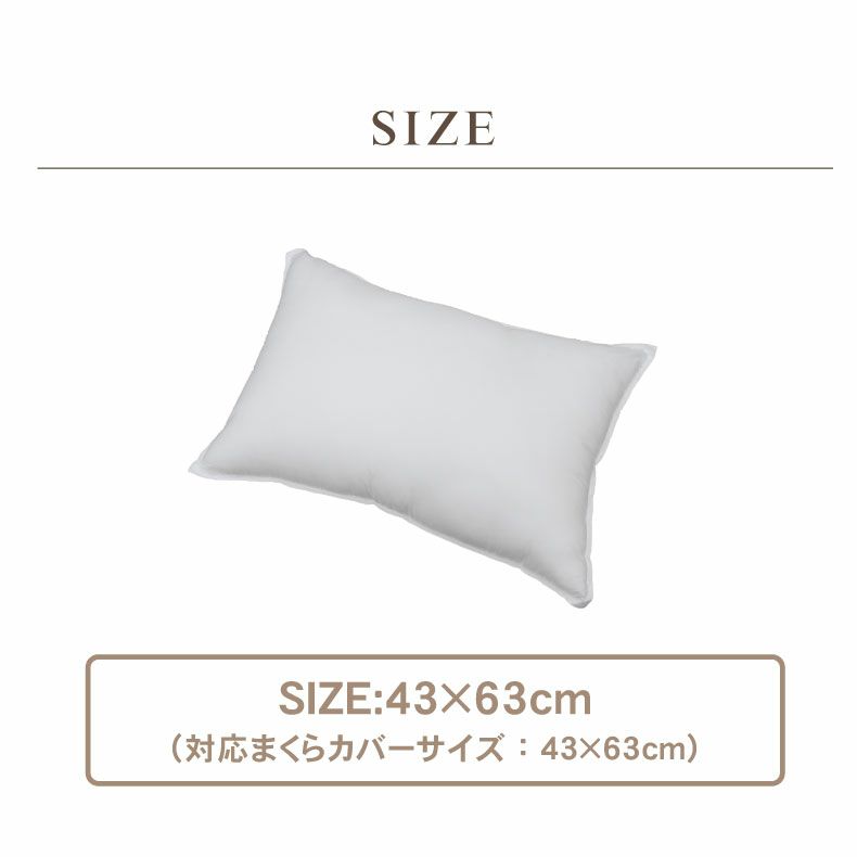 まくら | 43×63　ネクストダウン2ピロー 枕 洗える ふかふか