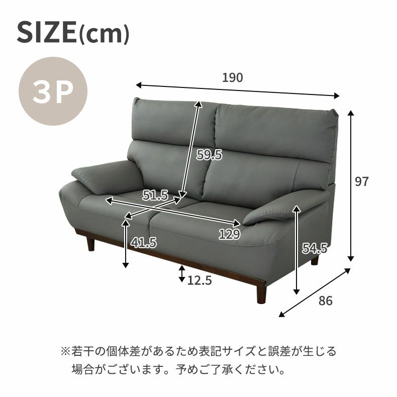 ３人掛けソファ | 3人掛けソファ 再生革 レオン