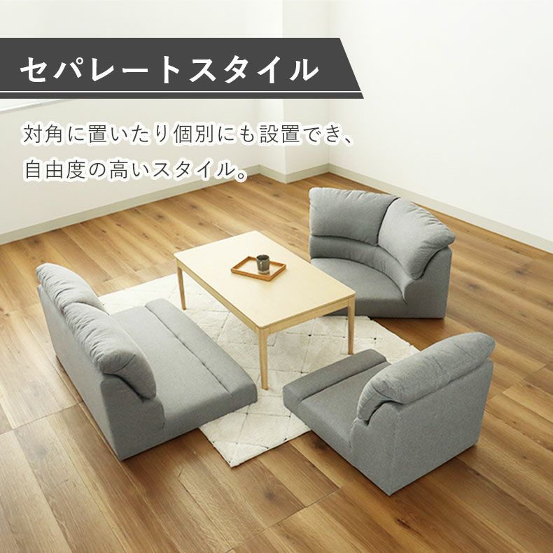 コーナーソファ | コーナー3点セット ソファ フラット