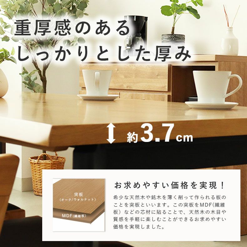 ダイニングテーブルセット4人用 | 4人用 幅140cm ダイニング5点セット ベルガー(ストレート)＆トレック