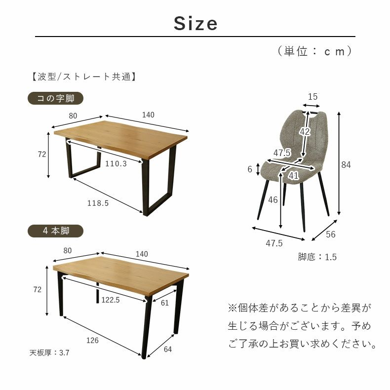 ダイニングテーブルセット4人用 | 4人用 幅140cm ダイニング5点セット ベルガー(ストレート)＆トレック