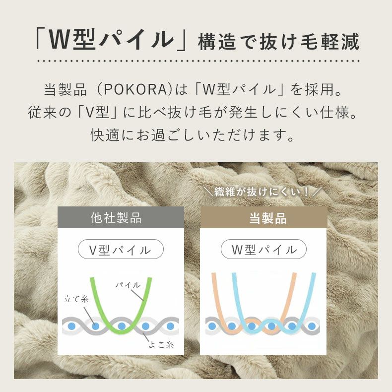 掛け布団・羽毛布団 | 2枚合わせ毛布 ポコラ