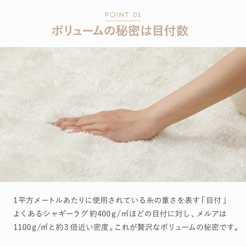 柄物・デザインラグ | ラグ ぽこぽこ シャギーメルア