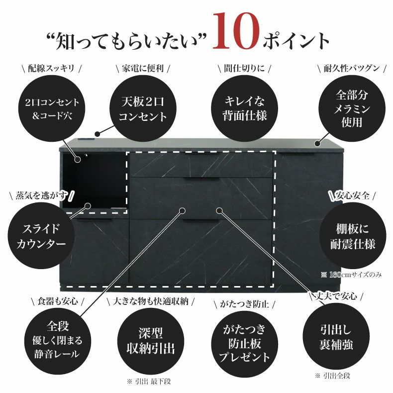 カウンター・キッチン収納 | メラミンキッチンカウンター アラスコ