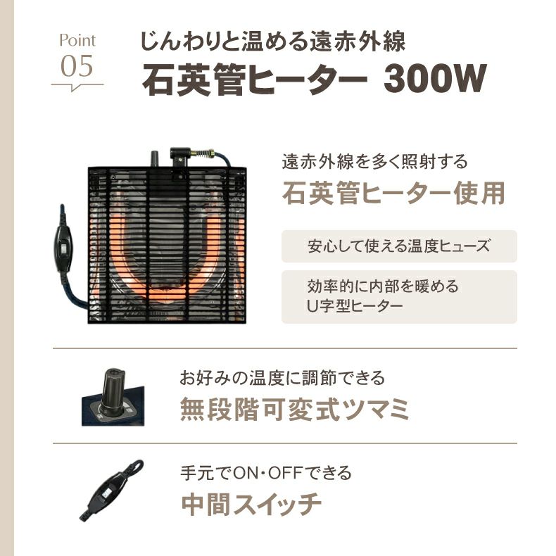 こたつテーブル | 80丸 カジュアルこたつ 80丸