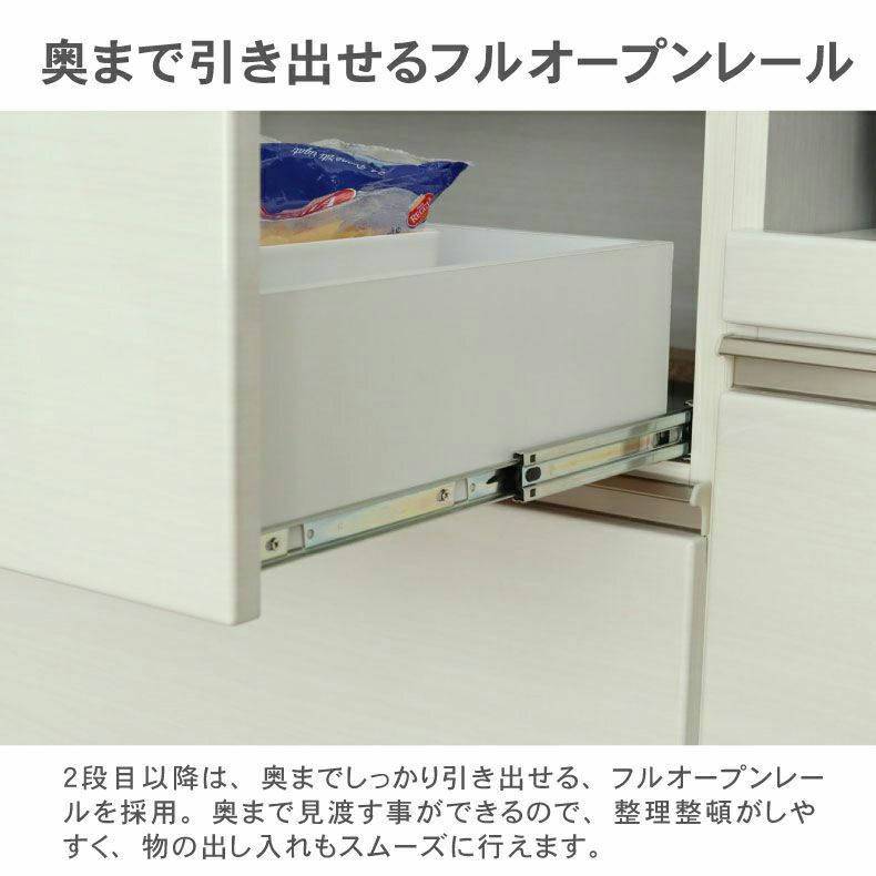 カウンター・キッチン収納 | 幅200cmカウンター 60開き 80三段引出 60ダスト ネオ