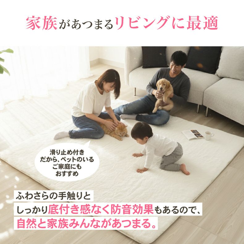 無地ラグ | ラグ 極厚ロイヤルファー
