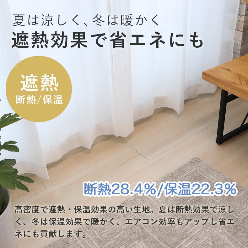 レースカーテン（薄地） | 2枚入り  遮像 レースカーテン Wリード