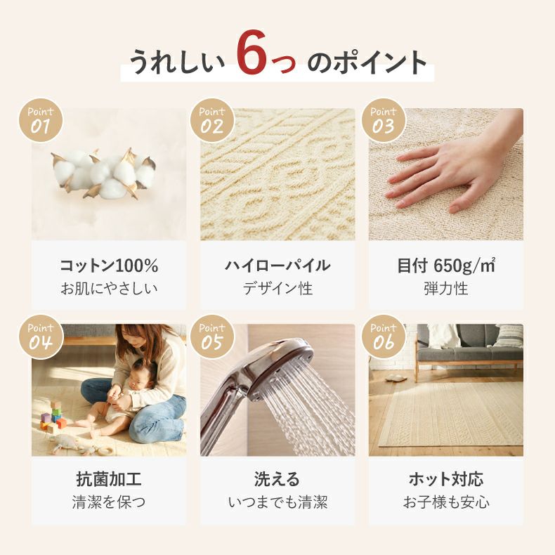 柄物・デザインラグ | コットンラグ コットンケーブル&キューブ