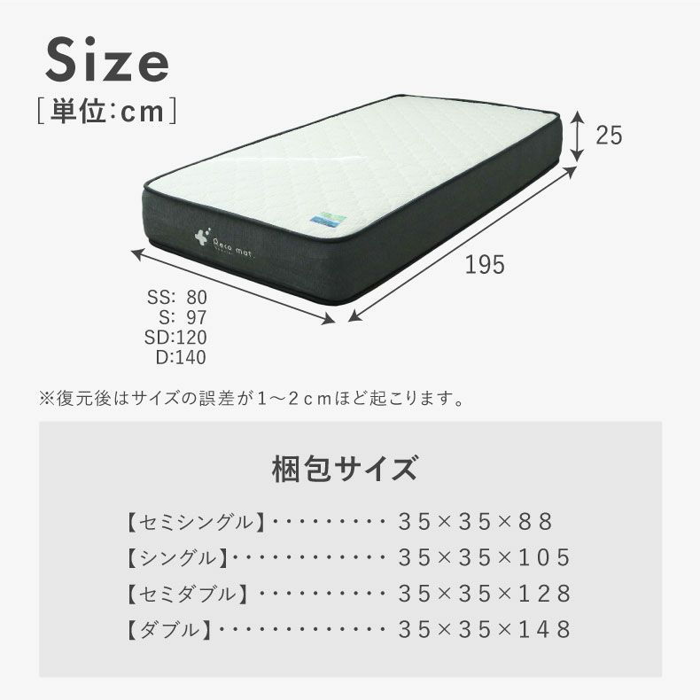 マットレス | Recoマットレス プライム